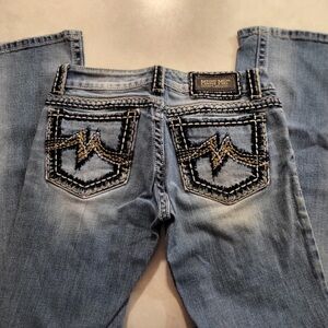 Miss Me Women's Faded Blue Boot Cut Jeans